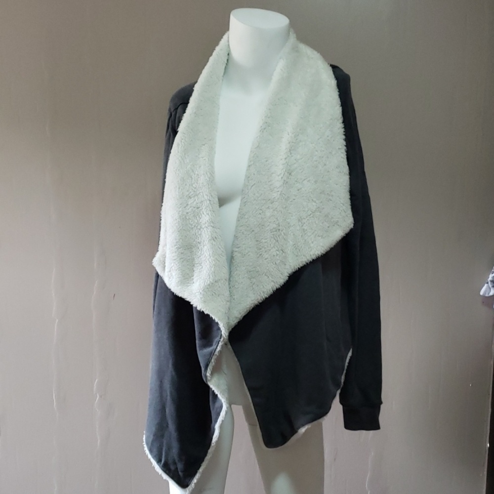 Hollister open flow cardigan jacket gray Sz XS/S